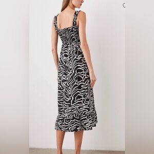 Rails Black and White Backless Dress